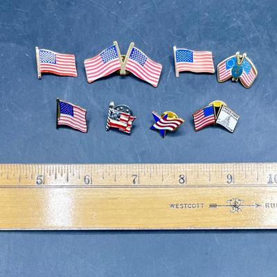 American Flag Pin Lot