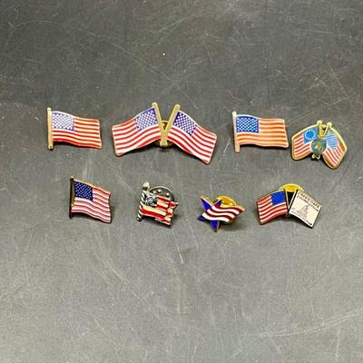 American Flag Pin Lot