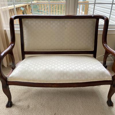 Vintage Ivory Loveseat