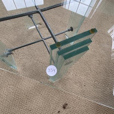 Square Glass End Table