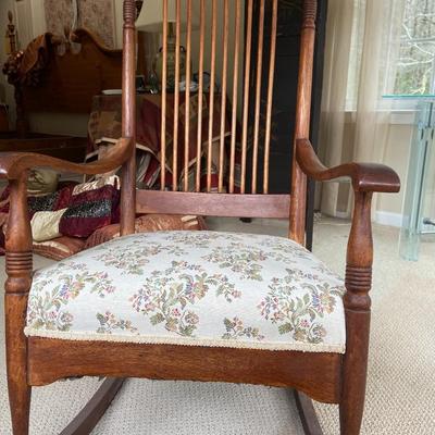 Vintage Refinished Rocking Chair