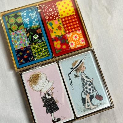 Vintage cards & crayons