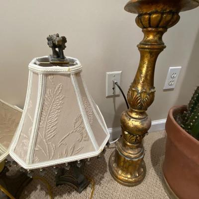 Lot of Lamps and Candlesticks