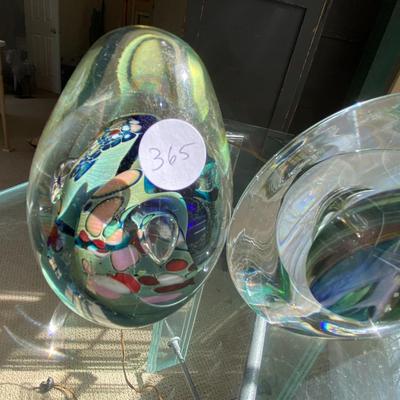 Lot of Vintage Glass Paperweights