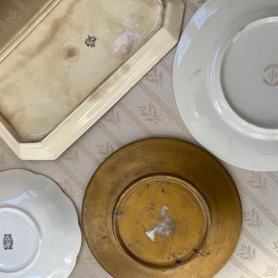 Lot of Assorted Vintage Dishes and Trays