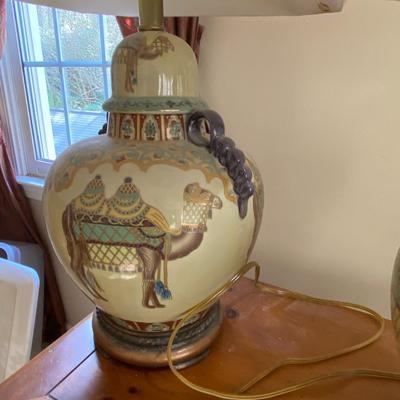 Pair of Camel Lamps