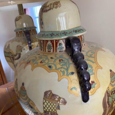 Pair of Camel Lamps