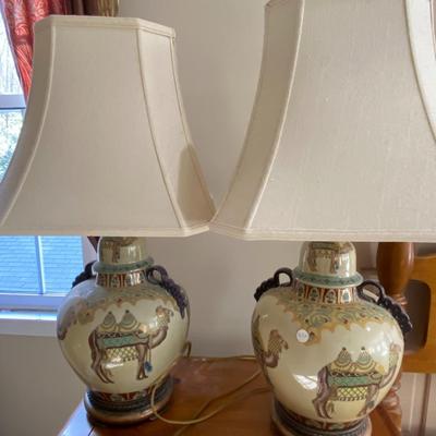 Pair of Camel Lamps