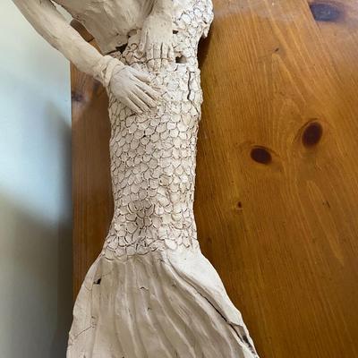 FRAGILE Ceramic Mermaid Figurine, Unsigned