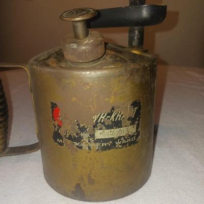 ANTIQUE KEROSENE BRASS BLOW TORCH