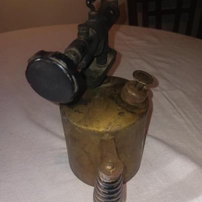 ANTIQUE KEROSENE BRASS BLOW TORCH