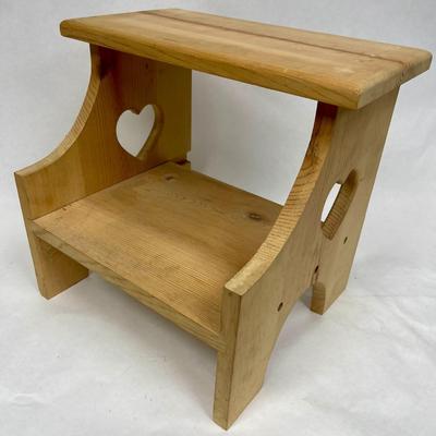 Pine Wood Step Stool Craft Project - decorate it your way