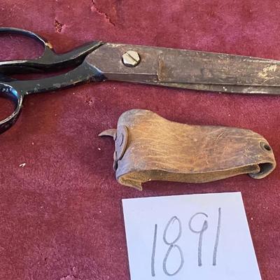 Primitive Hand Corn Shucker and Scissors