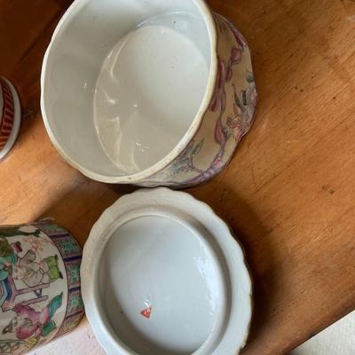 Lot of Four Vintage Asian Styled Ceramics