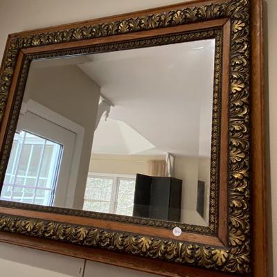 Ornate Wood Framed Mirror