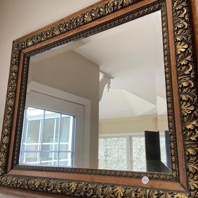 Ornate Wood Framed Mirror