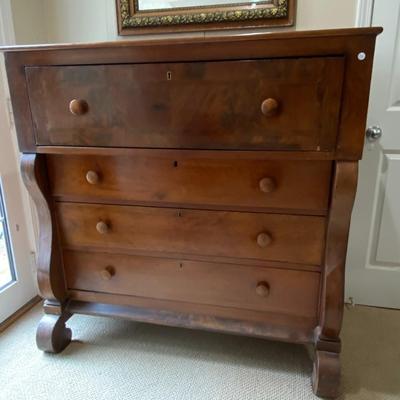 Antique Empire Four-Drawer Chest