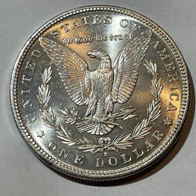1882-S NICE ORIGINAL CHOICE UNCIRCULATED MORGAN SILVER DOLLAR AS PICTURED.