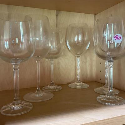 Set of Six Assorted Glassware