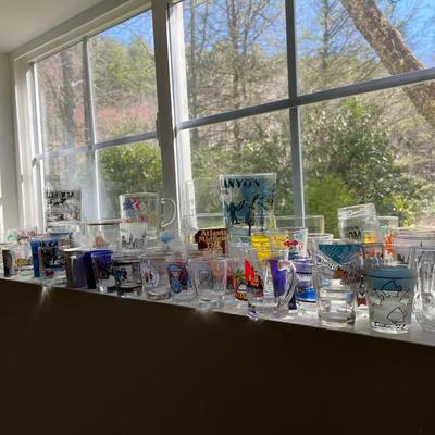Lot of Assorted Rocks and Shot Glasses