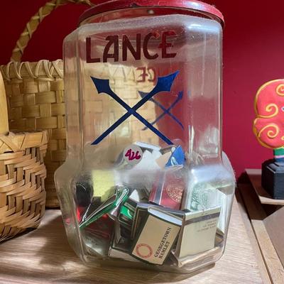 Vintage Lance Glass Jar