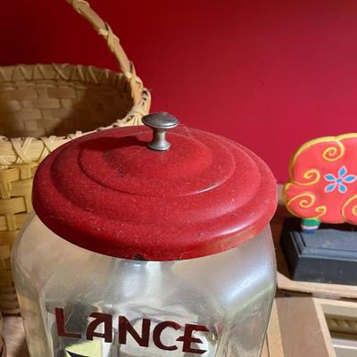 Vintage Lance Glass Jar