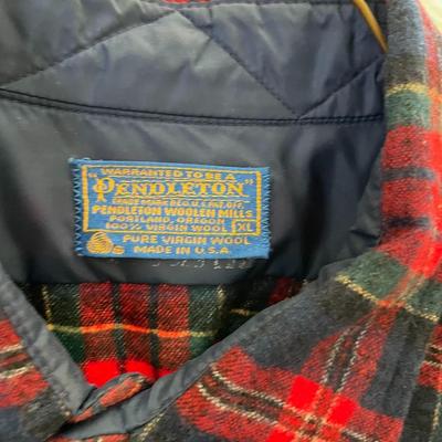 XL Pendleton Wool Shirt and Fishing Vest