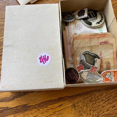 Vintage Soviet/USSR/Russian Currency and Enamel Pins