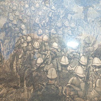 Framed Print Depicting British Zulu War