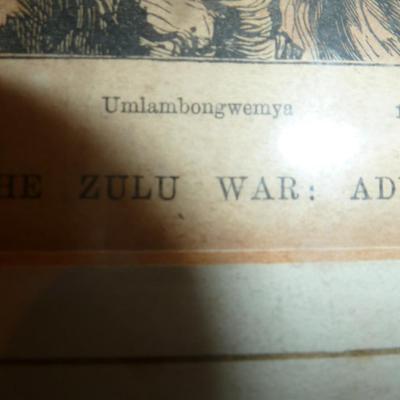 Framed Print Depicting British Zulu War