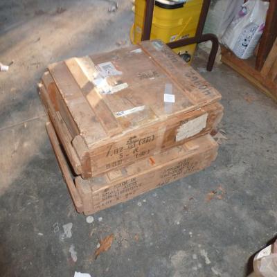 Wooden Box with 2,000+ 9mm Shells for Reloading (Choice B)