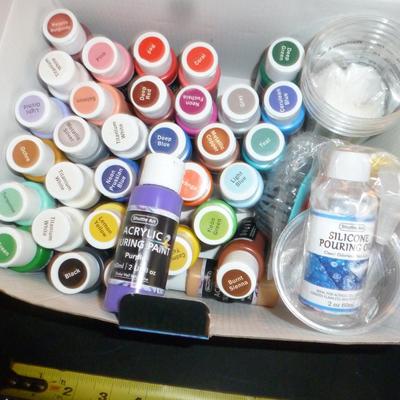 Three Complete Sets of Acrylic Pouring Paint (All New in Package)