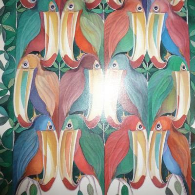 Framed Art Print- Pelican Design- By Artist Jeanne Nash