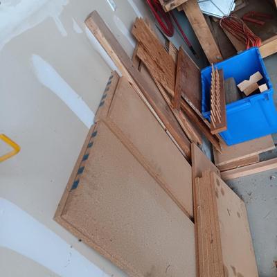 SCRAP WOOD/LUMBER AND PEG BOARD
