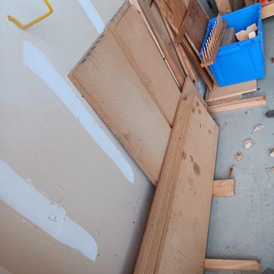 SCRAP WOOD/LUMBER AND PEG BOARD