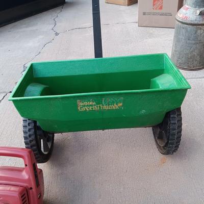 TORO LEAF BLOWER AND WALK BEHIND SPREADER