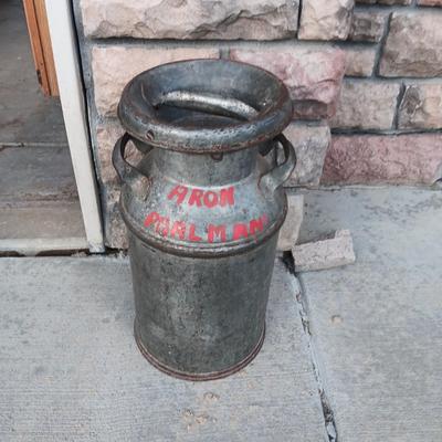 FARMERS COOP FULLERTON NEB MILK CAN
