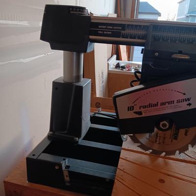 POWR KRAFT 10" RADIAL ARM SAW WITH OR W/O CABINET IT SITS ON