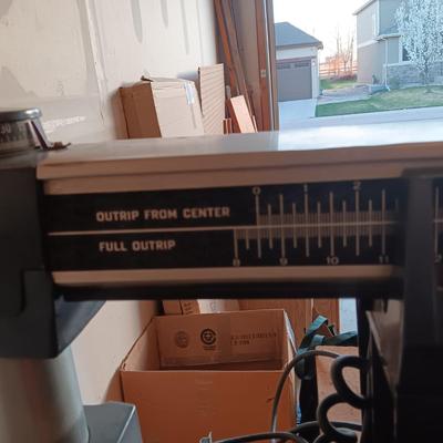 POWR KRAFT 10" RADIAL ARM SAW WITH OR W/O CABINET IT SITS ON