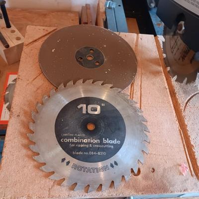 POWR KRAFT 10" RADIAL ARM SAW WITH OR W/O CABINET IT SITS ON