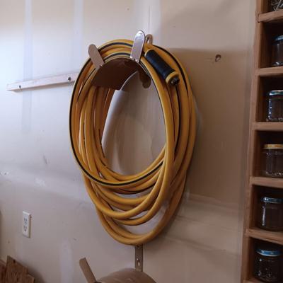 SPRINKLER SYSTEM TUBING/HOSE, STANLEY FATMAX HOSE AND GALVANIZED TRASH CAN W/NO LID