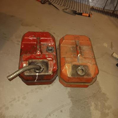 2 BLITZ METAL 2 GALLON EACH GAS CANS