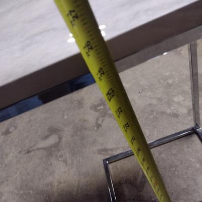 Metal Framed Chrome Finish Side Table