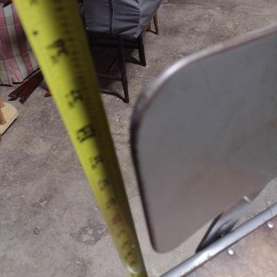 Metal Industrial Stool with Back