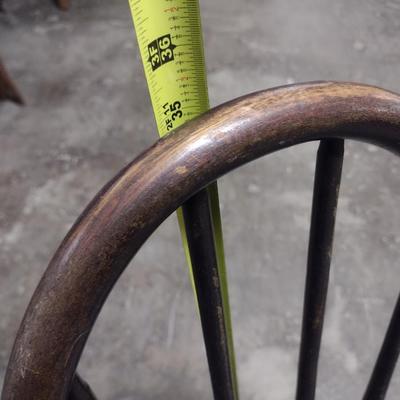 Vintage Bent Wood Spindle Back Farm Chair