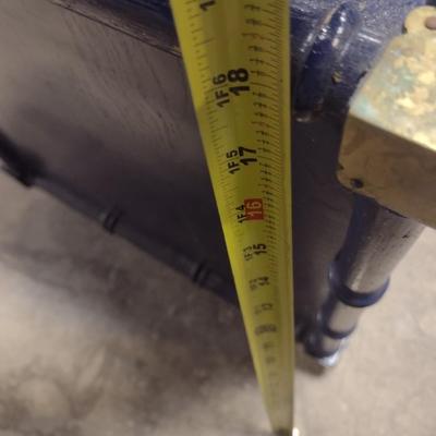 Pair of Wood with Brass Accent Chinoiserie Design Side Tables