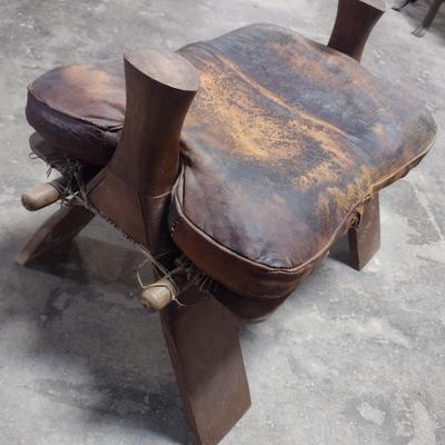 Vintage Leather Seat Camel Saddle