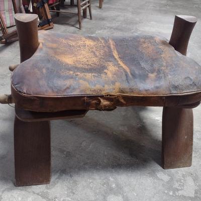 Vintage Leather Seat Camel Saddle