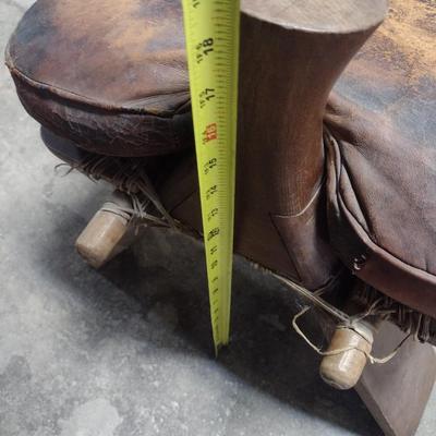Vintage Leather Seat Camel Saddle