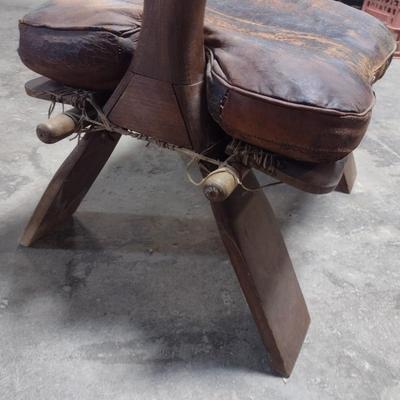 Vintage Leather Seat Camel Saddle